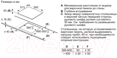 Индукционная варочная панель Bosch PUE64RBB5E