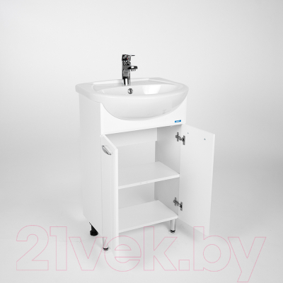 Тумба с умывальником Viant Прага Антик 55 / VPRA55AN-T2ST + 1WH110186