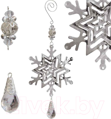 Елочная игрушка Волшебная страна Новогодняя снежинка / 100959