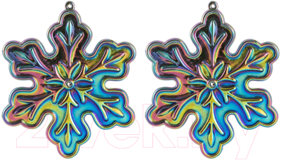 Набор елочных игрушек Волшебная страна Снежинки / 103470 - фото