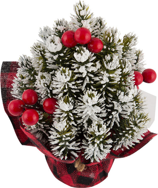 Елка декоративная Волшебная страна Елка заснеженная в букете / 007635