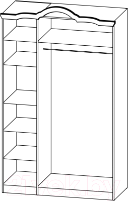 Шкаф Мебель-Неман Орхидея СП-002-13Д2