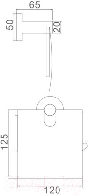 Держатель для туалетной бумаги Ledeme L71703B