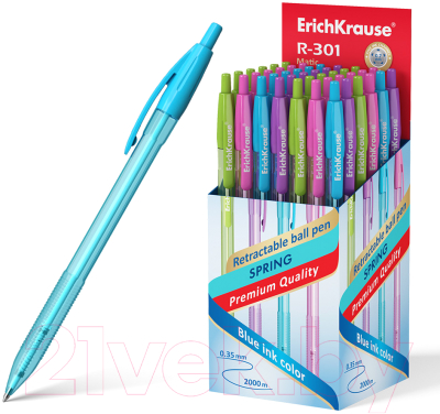 Ручка шариковая Erich Krause R-301 Spring Matic / 53344
