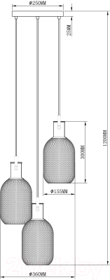 Люстра Moderli Alina / V2802-3P