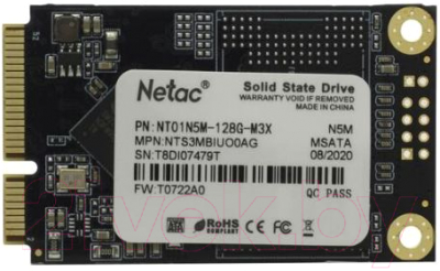 SSD диск Netac 128GB / NT01N5M-128G-M3X - фото