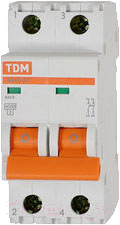 Выключатель автоматический TDM ВА 47-29 2Р 2А (C) 4.5кА / SQ0206-0085 - фото