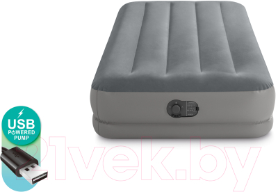 Надувная кровать Intex Twin Dura-Beam Prestige Airbed W 64112 (191x99x30, насос)