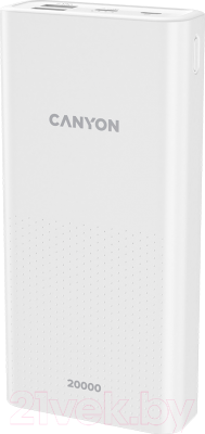 Портативное зарядное устройство Canyon CNE-CPB2001W - фото