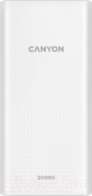 Портативное зарядное устройство Canyon CNE-CPB2001W