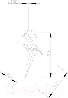 Потолочный светильник Moderli Birds / V3071- 1PL