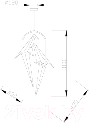 Потолочный светильник Moderli Birds / V3071-2PL