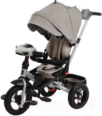 Трехколесный велосипед с ручкой Moby Kids Leader 360 12x10 AIR / 641487 - фото