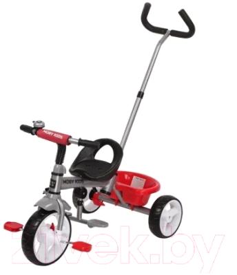 Трехколесный велосипед с ручкой Moby Kids Blitz 10x8 EVA / 646210