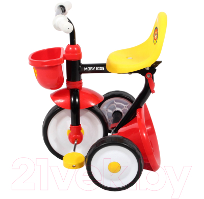 Трехколесный велосипед Moby Kids Primo Львенок / 646235
