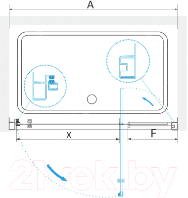 Душевая дверь RGW PA-02 / 41080207-51