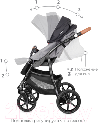 Детская универсальная коляска Riko  Basic Bella Lux 3 в 1