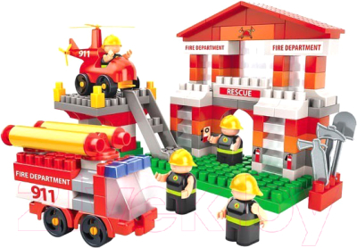 Конструктор Bauer Fireman Пожарная часть / 742 - фото