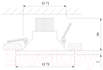 Точечный светильник Elektrostandard 15266/LED 7W 4200K BK