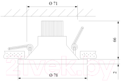 Точечный светильник Elektrostandard 15266/LED 7W 4200K WH