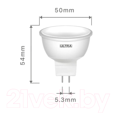 Лампа Ultra LED-MR16-8.5W-3000K