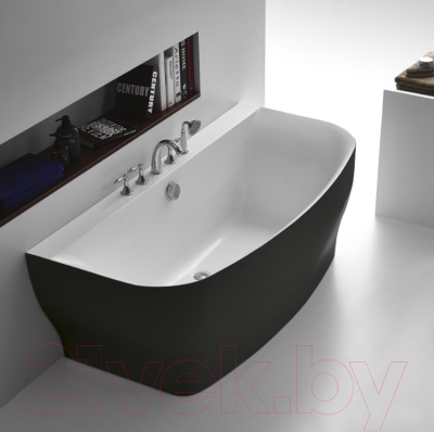 Ванна акриловая BelBagno BB74-NERO-W0