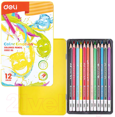 Набор акварельных карандашей Deli C00205