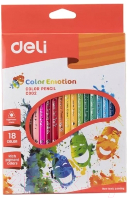Набор цветных карандашей Deli Color Emotions / C00210 - фото