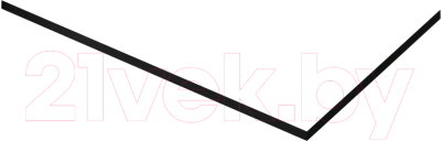 Экран для душевого поддона Cezares TRAY-AS-AH-120/90-100-SCR-NERO - фото