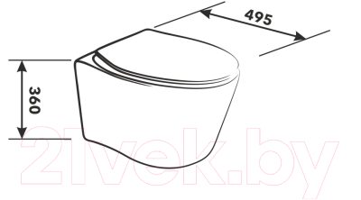 Унитаз подвесной AV Engineering Arco AVWHR210