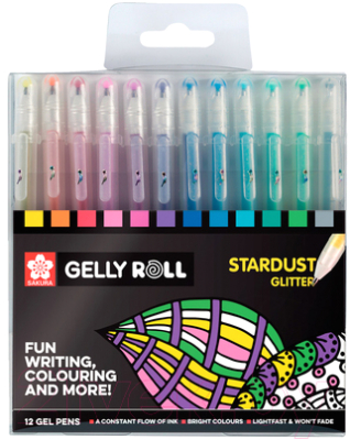 Набор гелевых ручек Sakura Pen Stardust / POXPGBSTA12 - фото