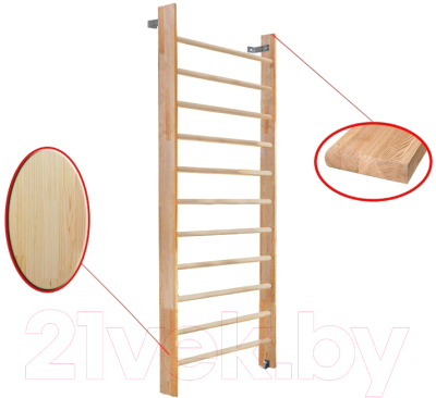 Шведская стенка Dinamika ZSO-000042 (2.4x1, сосна)