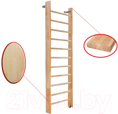 Шведская стенка Dinamika ZSO-000041 (2.4x0.8, сосна)