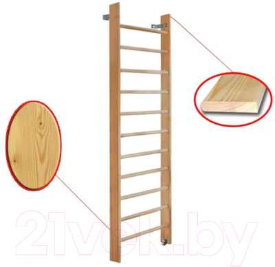 Шведская стенка Dinamika ZSO-000048 (2.4x0.8, сосна)
