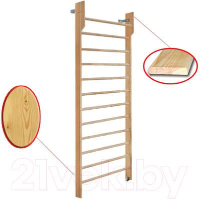 Шведская стенка Dinamika С турником ZSO-002571 (2.6x1, сосна)