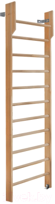 Шведская стенка Dinamika С турником ZSO-002568 (2.4x0.8, сосна) - фото