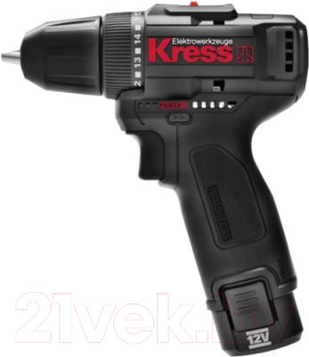 Аккумуляторная дрель-шуруповерт Kress KU202.1 - фото
