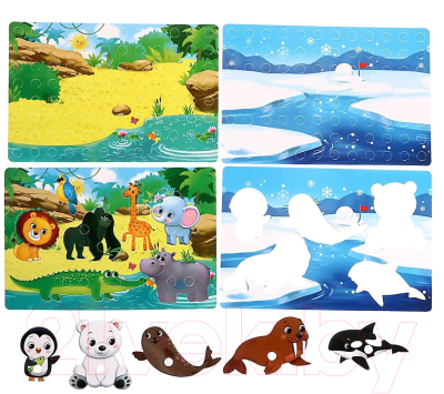 Конструктор Эврики Веселые зверята / 5189629