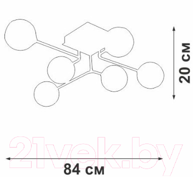 Люстра Vitaluce V4795-1/6PL