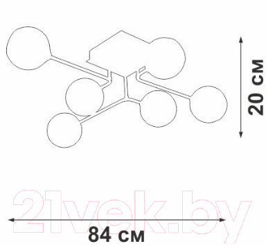 Люстра Vitaluce V4795-9/6PL