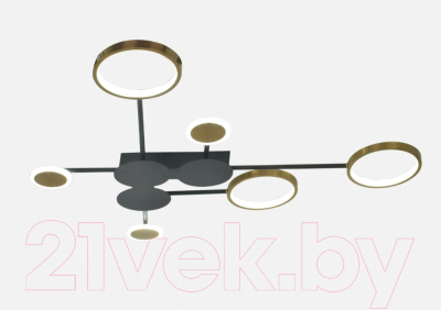 Потолочный светильник Mirastyle SX-20547-70 BK+SGD - фото
