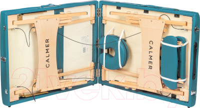 Массажный стол Calmer Bamboo Three 60 (бирюзовый)