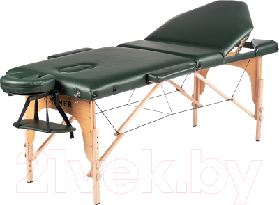 Массажный стол Calmer Bliss Three 70 (зеленый) - фото