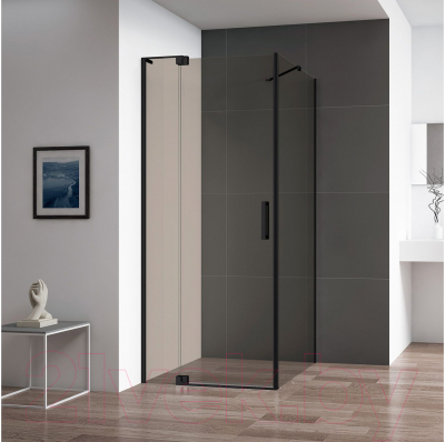 Душевой уголок Cezares SLIDER-AH-1-100-100/110-BR-NERO