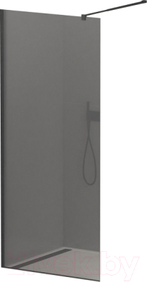 Душевая стенка Cezares LIBERTA-L-1-25-GR-NERO - фото