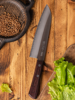 Нож Kanetsugu Японский Шеф Сантоку 2003