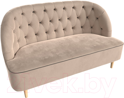 Диван Лига Диванов Амиса 303 / 109827 (велюр, бежевый)