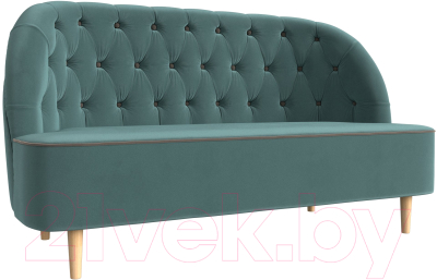 Диван Лига Диванов Амиса 303 / 109828 (велюр, бирюзовый) - фото