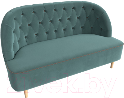 Диван Лига Диванов Амиса 303 / 109828 (велюр, бирюзовый)