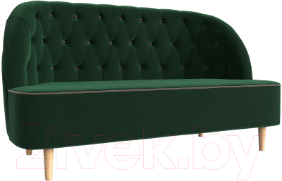 Диван Лига Диванов Амиса 303 / 109830 (велюр, зеленый) - фото